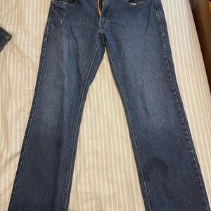 Ariat Men's Straight-Leg Dark Blue Denim Jeans